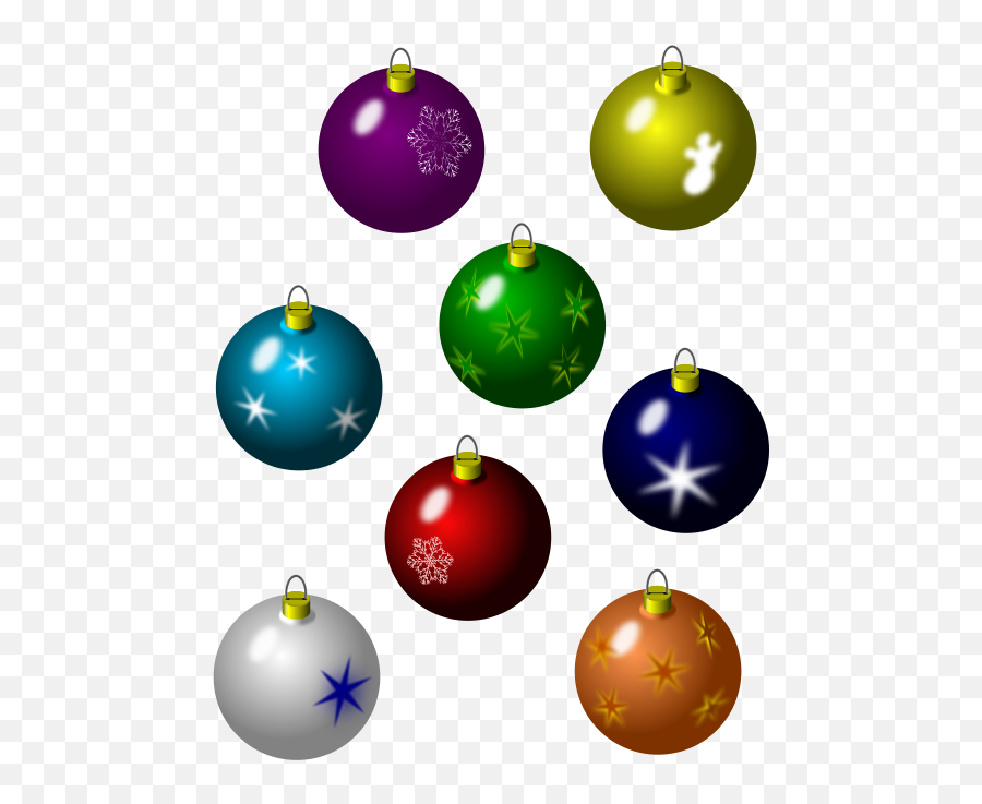 Free Clipart Christmas Bulbs Jarda Emoji,Clipart Of Christmas