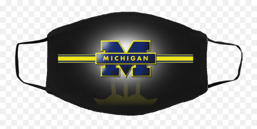 Michigan Football Med Face Mask - Bye Don Mask Emoji,Michigan Football Logo