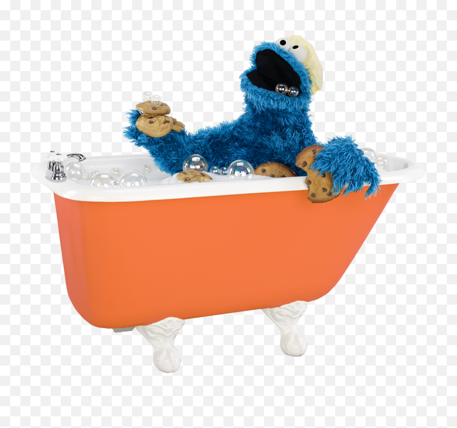 Cookie Monster In The Bath - Clip Art Library Cookie Monster In The Bath Emoji,Cookie Monster Clipart