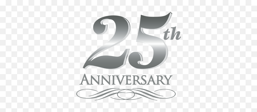 Silver Wedding Anniversary Png Free - Silver 25th Anniversary Logo Emoji,Happy Anniversary Clipart