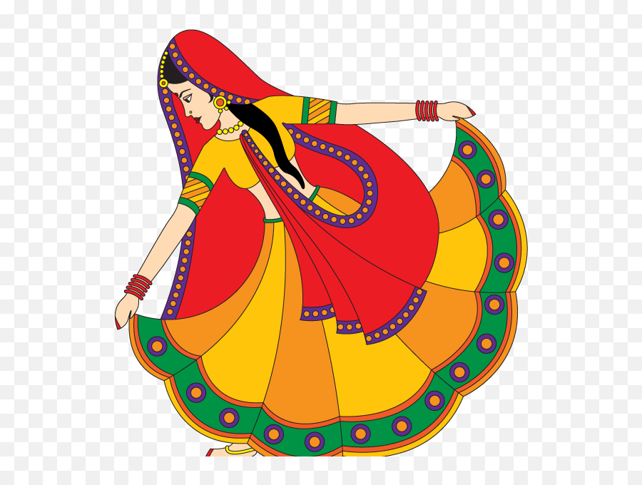 Indian Traditional Dance Clipart Png - Indian Traditional Dance Vector Emoji,Dance Clipart