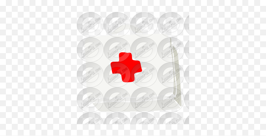 First Aid Kit Stencil For Classroom Therapy Use - Great Cross Emoji,First Aid Clipart