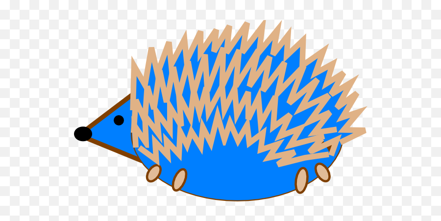 Blue Hedgehog Clip Art At Clkercom - Vector Clip Art Online Blue Hedgehog Clipart Emoji,Porcupine Clipart
