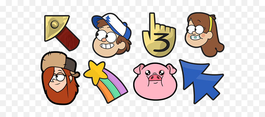 Gravity Falls Cursor Collection - Gravity Falls Cursor Emoji,Gravity Falls Png