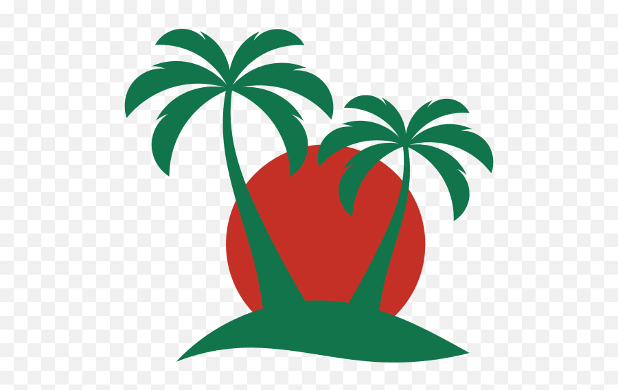 Island Palm Tree Vector Clipart - Mexican Palm Tree Vector Emoji,Palm Tree Logo Restaurant