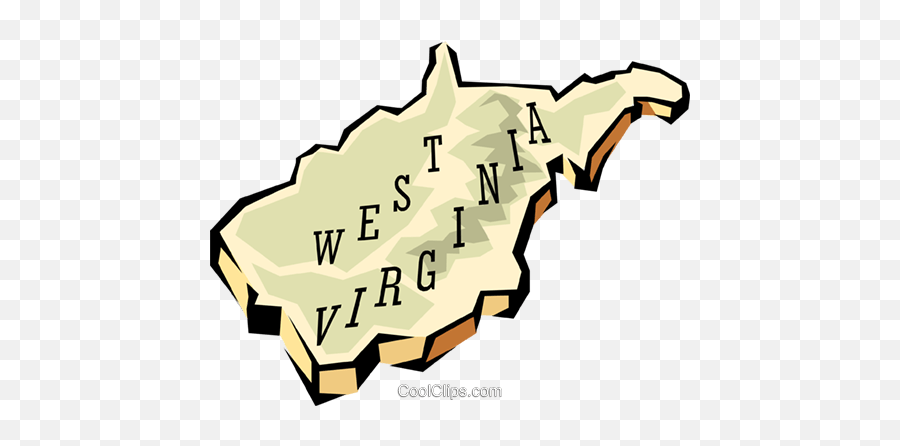 West Virginia State Map Royalty Free Emoji,West Virginia Clipart