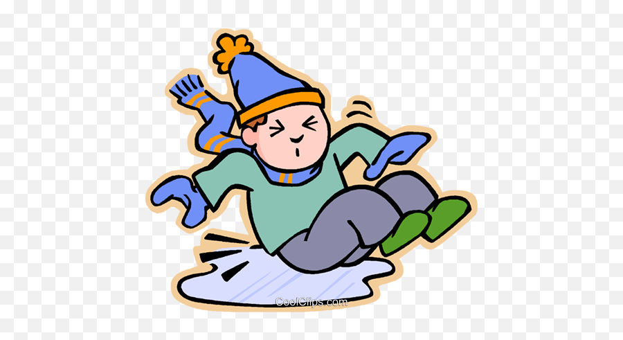 Library Of Slipping - Slipping On Ice Clipart Emoji,Ice Clipart