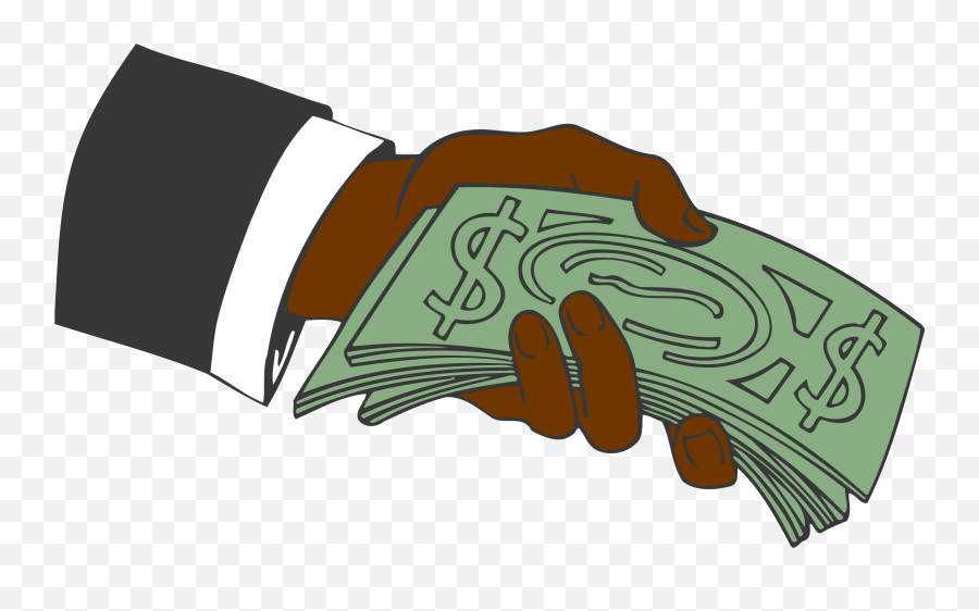 Download Hand Giving Money Vector Clipart Image - Clip Art Emoji,Money Vector Png