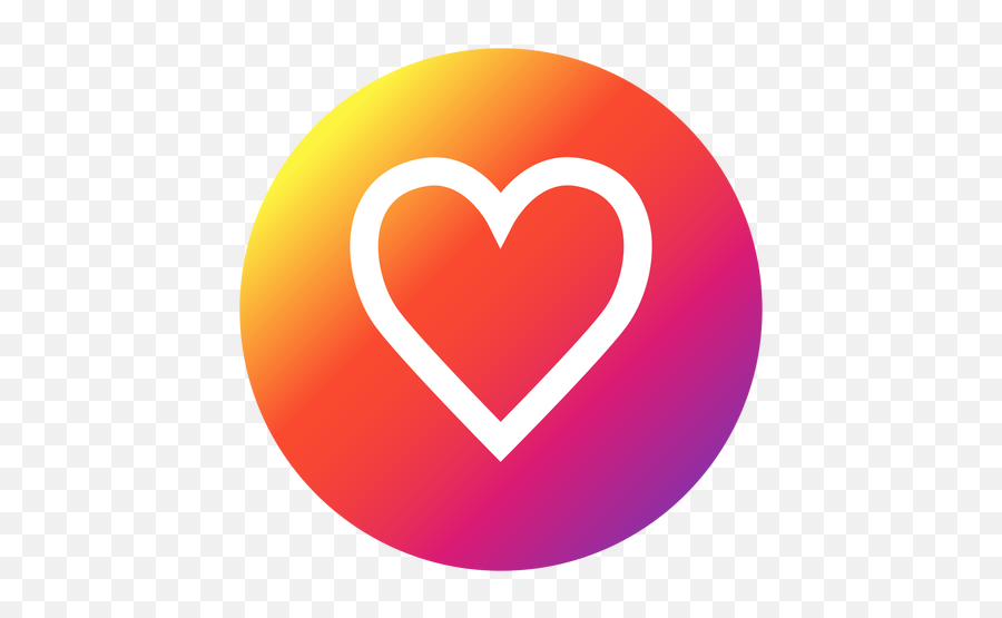 Instagram Gif Transparent Png - Instagram Heart Icon Circle Emoji,Instagram Transparent