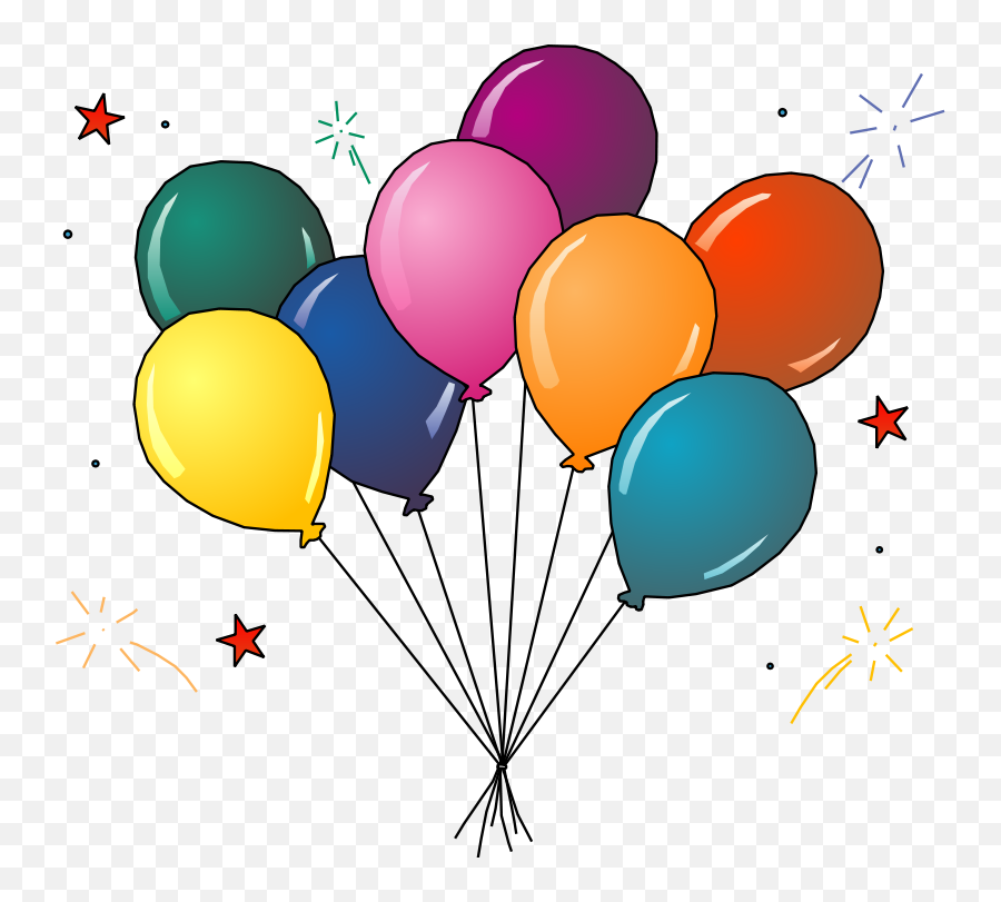 Party Balloons Clipart Free Images - Party Clipart Balloons Emoji,Balloon Clipart