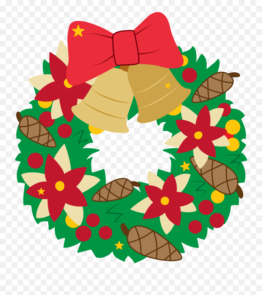 Christmas Wreath Clipart Free Download Transparent Png Emoji,Green Wreath Clipart