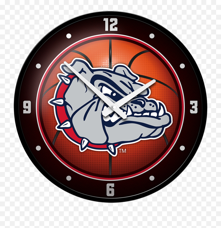 Gonzaga Bulldogs Basketball - Modern Disc Wall Clock In Emoji,Gonzaga Logo Png