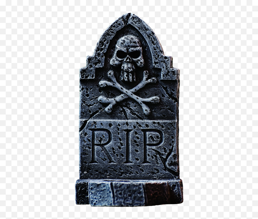 Halloween Tombstone Gray Skull And - Free Photo On Pixabay Emoji,Tombstone Transparent