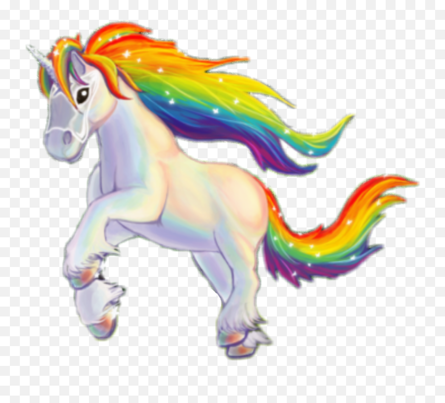 Cartoon Unicorn Png - Rainbow Unicorn Emoji,Unicorn Clipart Black And White