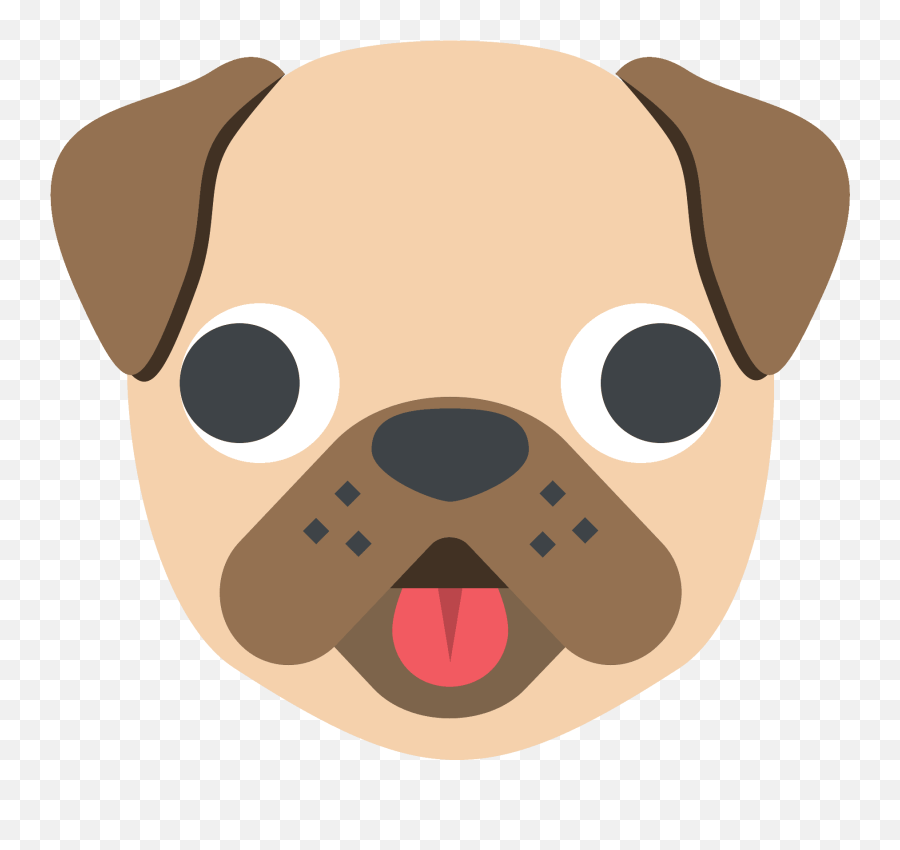 Dog Toy Dog Puppy Love Pug Clipart - Emoji Dog Faces,Pug Clipart