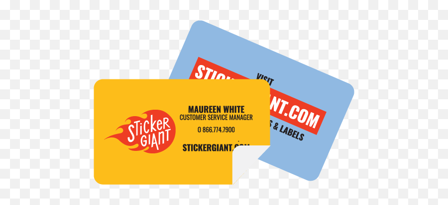 Print Your Business Cards As Stickers - Sticker Visiting Card Design Emoji,Instagram Logo For Business Cards