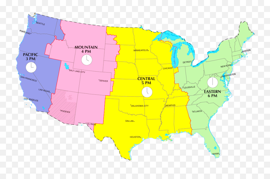 North American Time Zone Map - Alaska Compared To Us Map Emoji,Daylight Savings Time Clipart