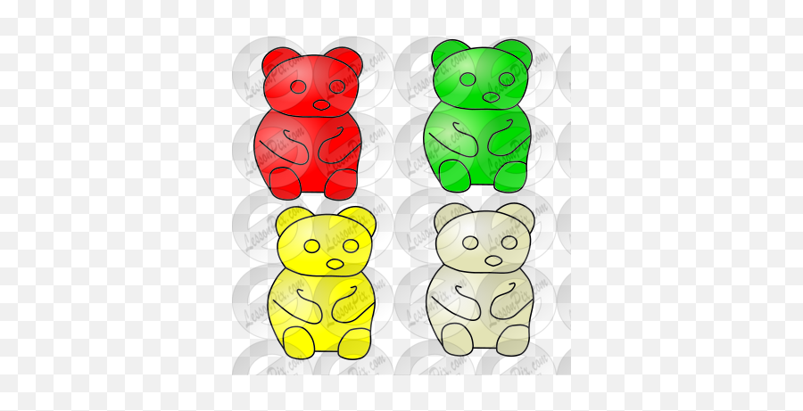Gummy Bears Picture For Classroom Therapy Use - Great Soft Emoji,Bears Clipart