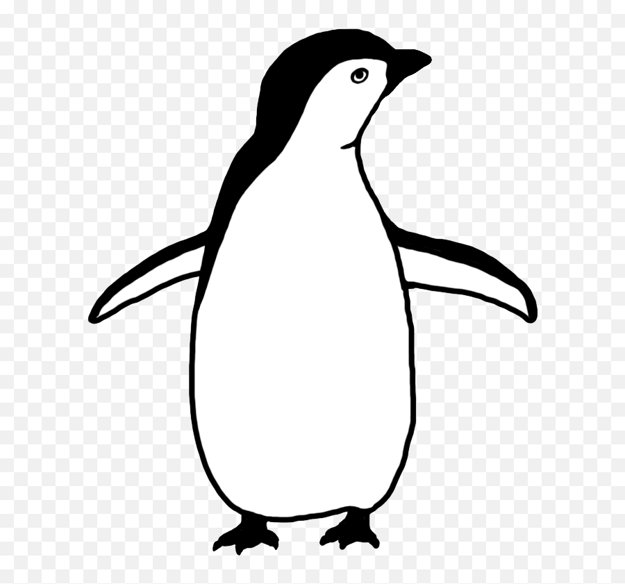 Funny Penguin Clip Art - Outline Picture Of Penguin Emoji,Penguins Clipart