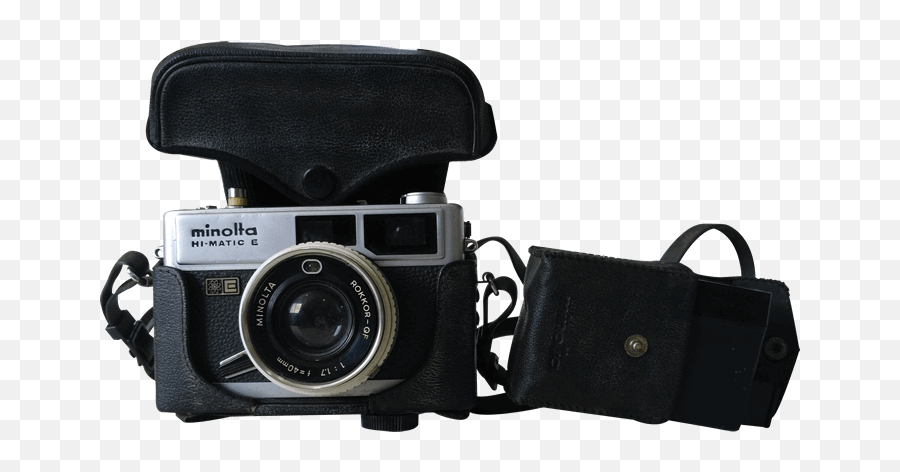 Download Minolta Hi - Matic E Vintage Camera Manufactured By Optical Instrument Emoji,Vintage Camera Png