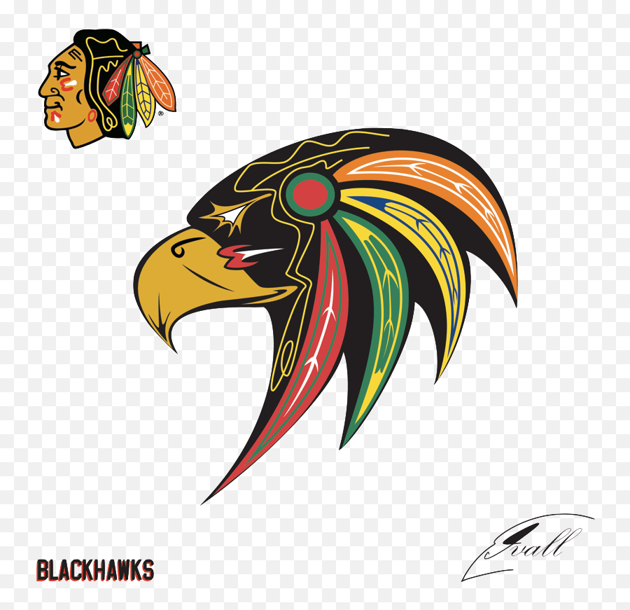 Chicago Blackhawks Hawk Logo - Blackhawks Alternate Logo Emoji,Chicago Blackhawks Logo