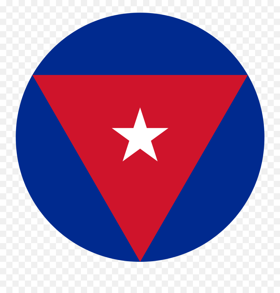 Fileroundel Of Cubasvg - Wikimedia Commons Cuban Revolutionary Air And Air Defense Force Emoji,Cuban Flag Png