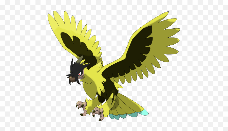 Eagle Clipart - Electric Flying Pokemon Fanmade Hd Png Emoji,Flying Eagle Clipart