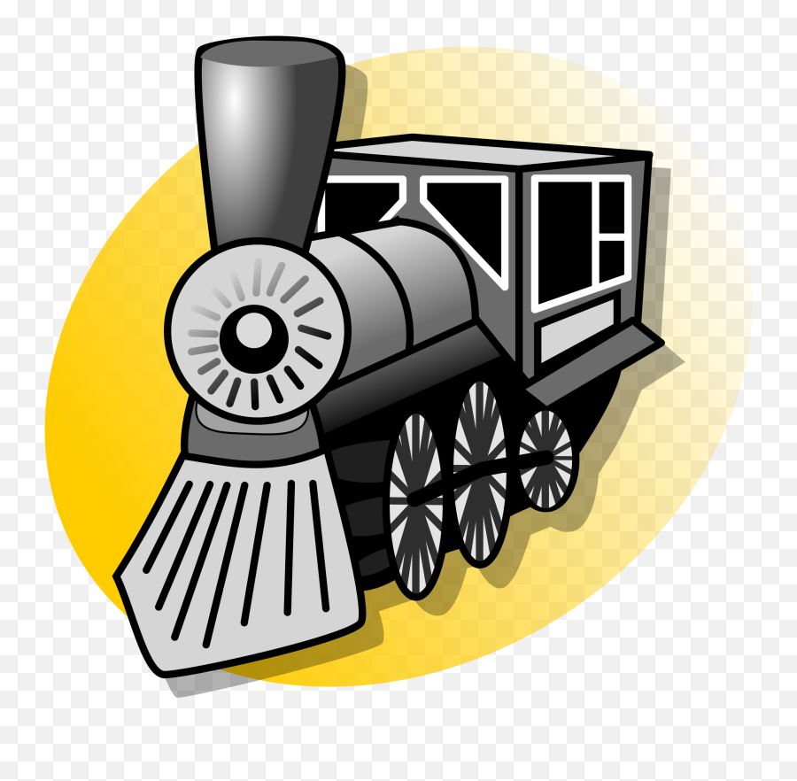 Filep Train Yellowsvg - Wikimedia Commons Emoji,Steam Train Clipart