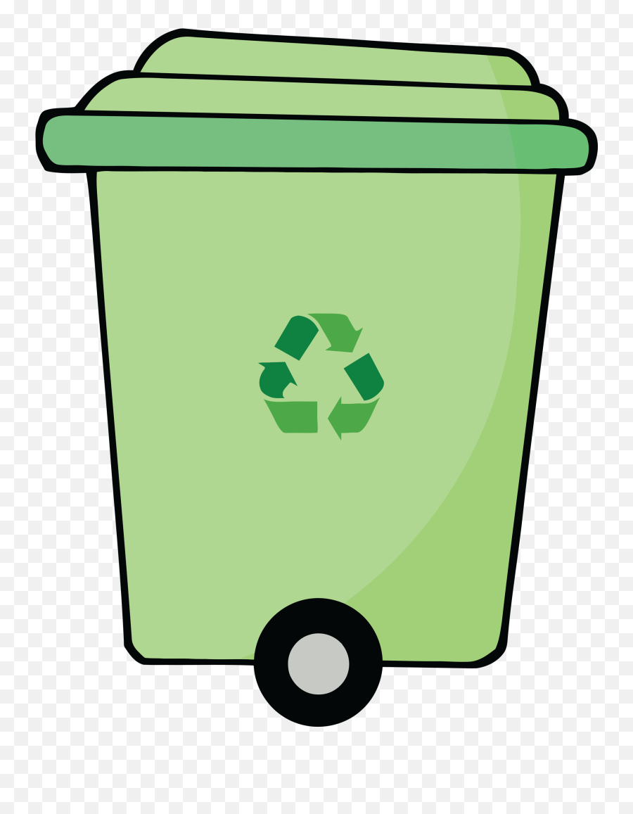 Transparent Trash Can Clipart - Trash Can Recycling Bin Emoji,Classroom Trash Can Clipart