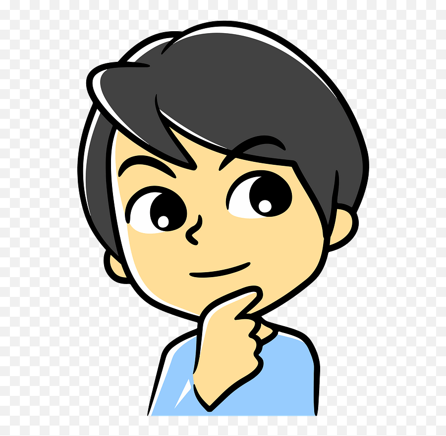 Young Boy Thinking Clipart Free Download Transparent Png Emoji,Young People Clipart