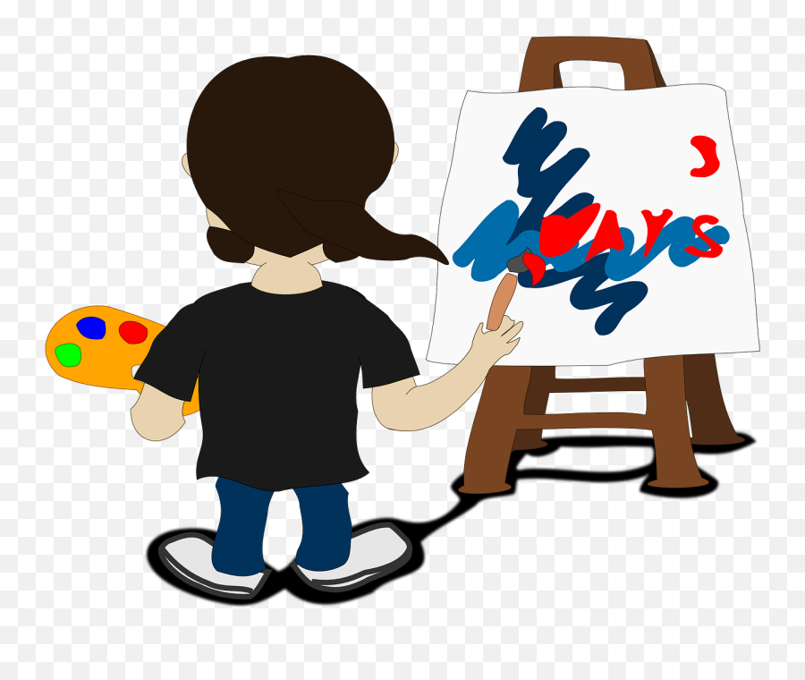 Painter Artist Paint Paintbrush Png Picpng - Cartoon Painting Png Emoji,Paintbrush Png