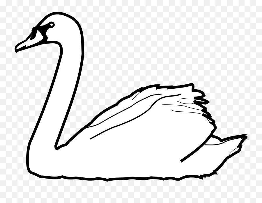 Swans Drawing At Getdrawings - Transparent Swans Clip Art Emoji,Swan Clipart
