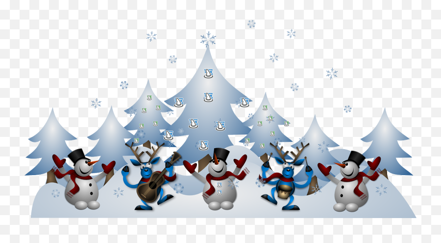 1 Free Winter Christmas Vectors - Seasons Greetings Clipart Emoji,Winter Scene Clipart