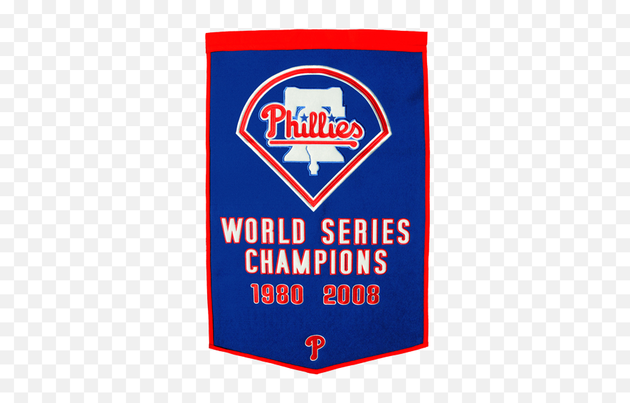 Philadelphia Phillies World Series Championship Dynasty Banner - With Hanging Rod Philadelphia Phillies Banner Emoji,Philadelphia Phillies Logo