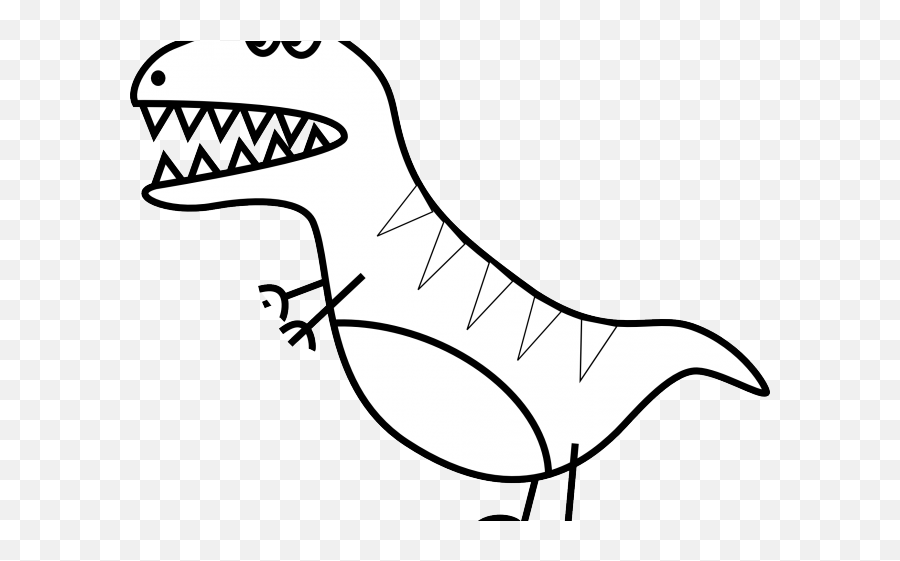 T Rex Easy Draw Dinosaur - T Rex Draw A Dinosaur Emoji,Trex Clipart
