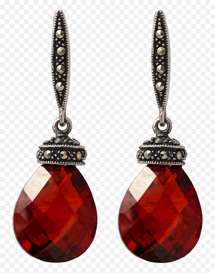 Download Red Diamond Earrings Png Image - Earring Png Emoji,Earrings Png