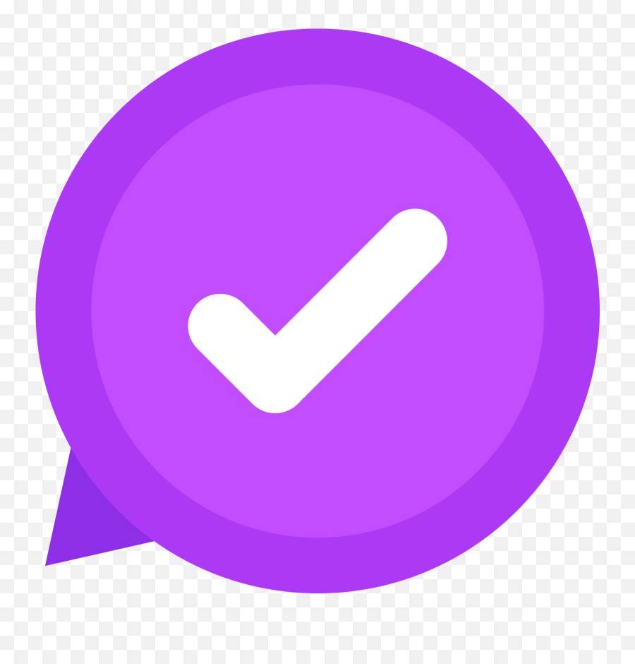 Tick Icon Png Image Free Download Searchpngcom - Purple Tick Icon Png Emoji,Purple Circle Png
