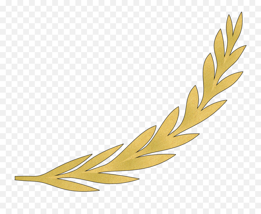 Olive Branch Golden Wreath Png Clipart - Transparent Golden Olive Branch Emoji,Laurel Wreath Png