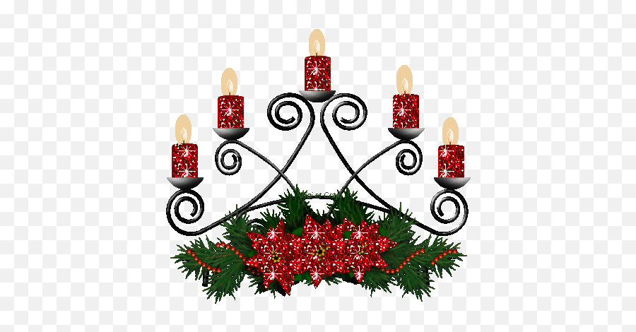 Christmas Candles Graphics And Animated Gifs Christmas - Transparent Christmas Candles Gif Emoji,Feliz Navidad Clipart