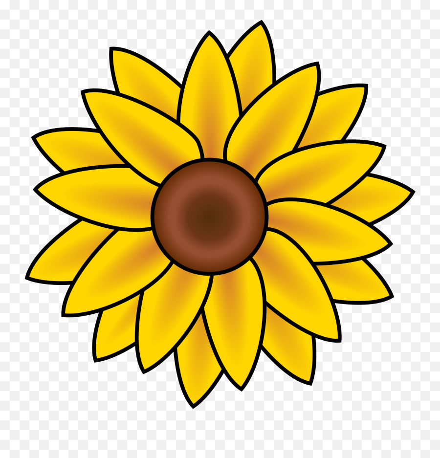 Sunflower Clip Art - Sunflower Clip Art Emoji,Sunflower Clipart