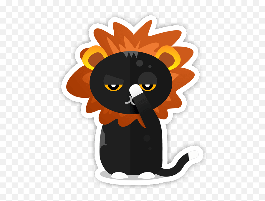 Mischievous Cats Stickers For All The Cat Lovers Out - Dot Emoji,Cute Black Cat Clipart