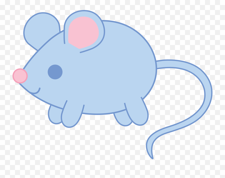 Clip Art - Mouse Blue Clipart Emoji,Baby Animals Clipart