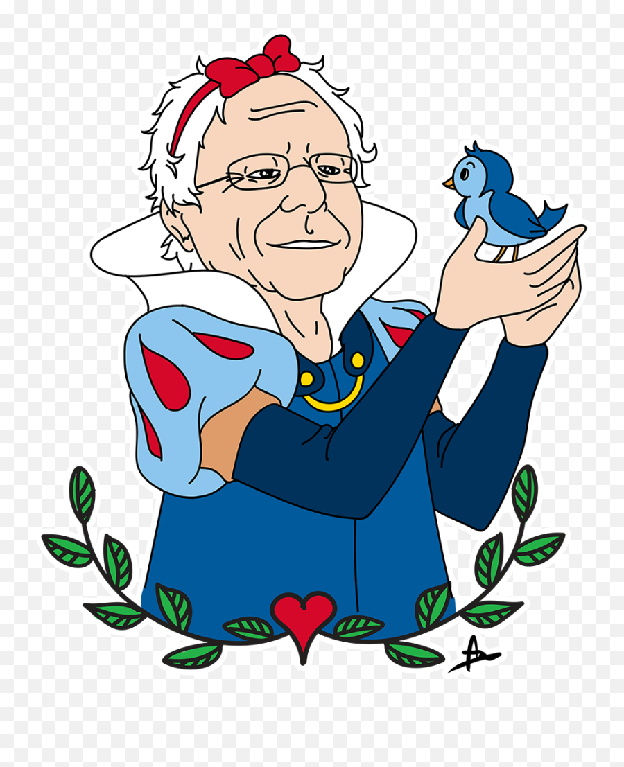 Bernie Sanders Actual Disney Princess Sandersforpresident - Bernie Sanders Bird Fanart Emoji,Bernie Sanders Png
