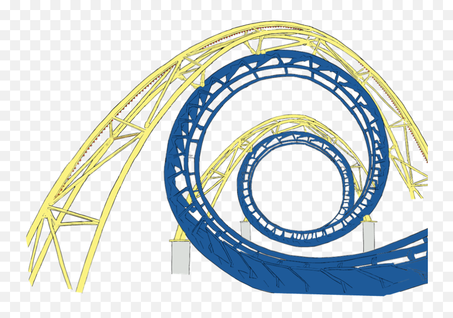 Roller Coaster Tracks Svg Vector Roller Coaster Tracks Clip - Corkscrew Emoji,Roller Coaster Clipart