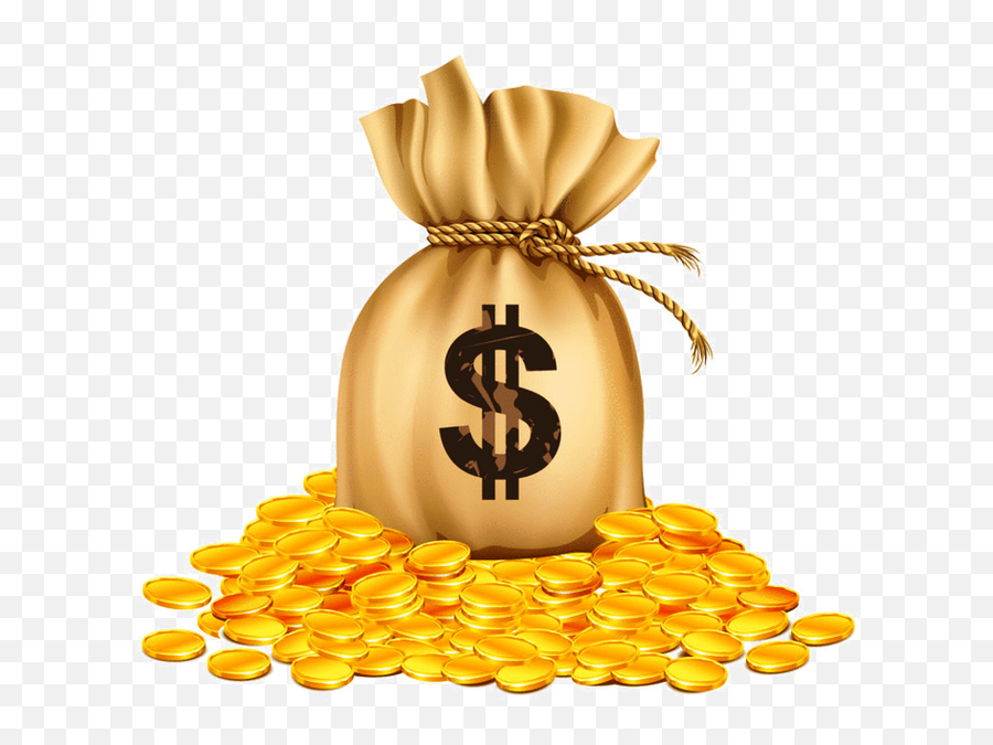 Money Bag Gold Coin Bank - Money Bag Png Download 665599 Emoji,Piggy Bank Transparent Background