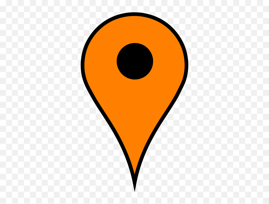 Map Pin Orange Clip Art At Clkercom - Vector Clip Art Emoji,Map Pin Png