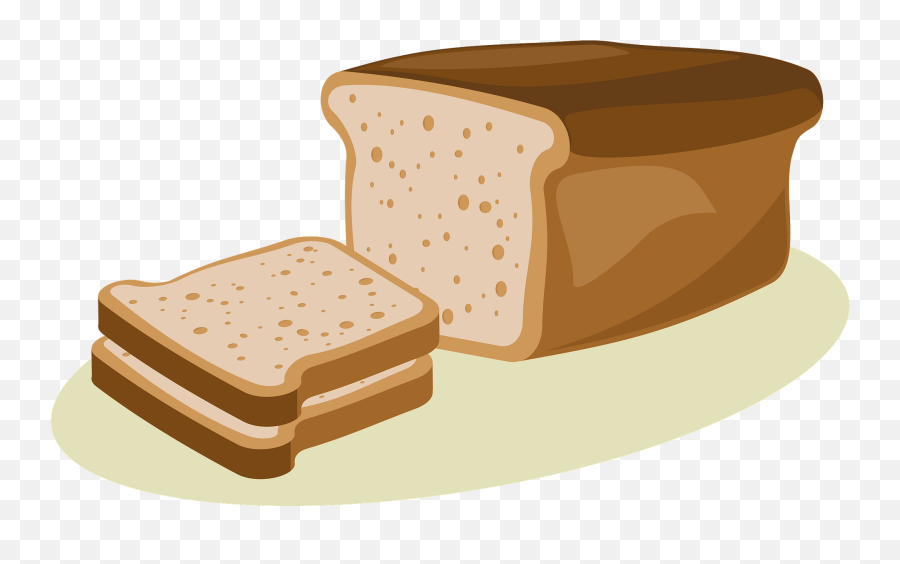 Wheat Bread Slices Png Clipart - Clipart Bread Loaf Png Emoji,Wheat Clipart