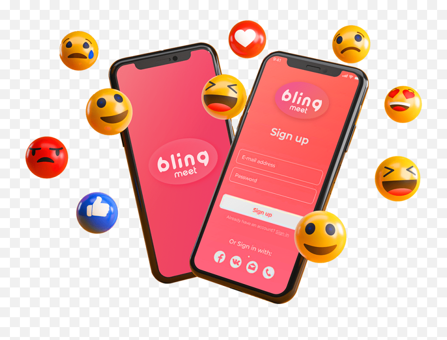 Bling Meet Visual Identity On Behance Emoji,Dating App Logo