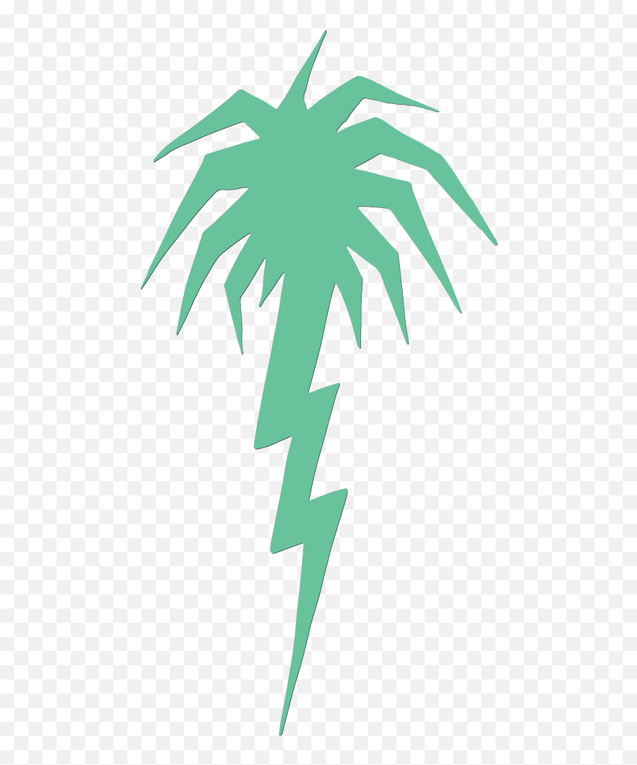 Lightning Palm Tree - Vertical Emoji,Palm Tree Logo