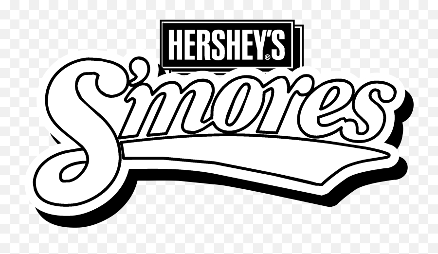 Smores Logo Black And White - Hershey S Mores Logo Emoji,Smores Clipart